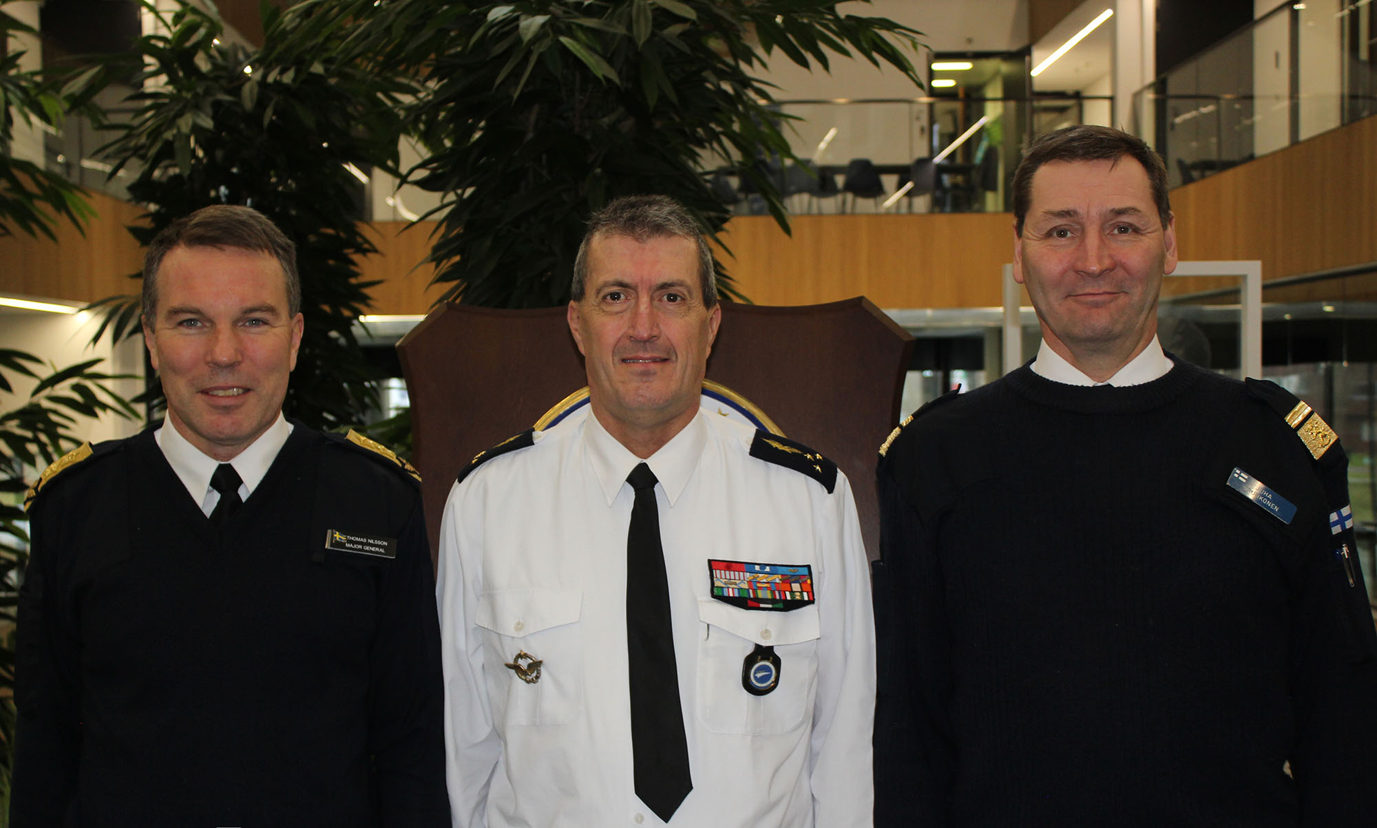 The Finnish and Swedish Military Representatives to the European Union and NATO visit EATC