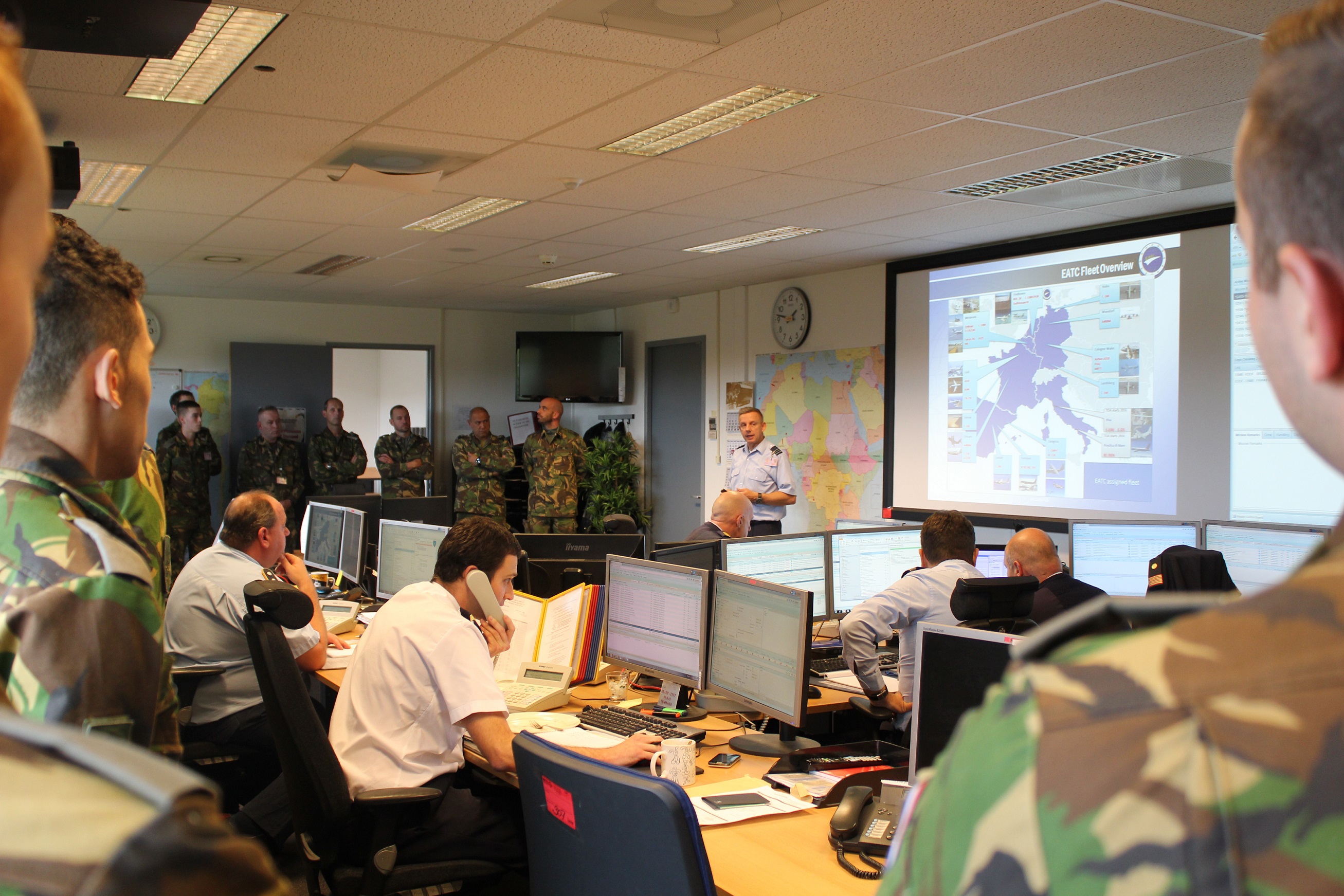 EATC INTRODUCES ITSELF TO THE DUTCH AIR CADETS FROM THE MILITARY ACADEMY