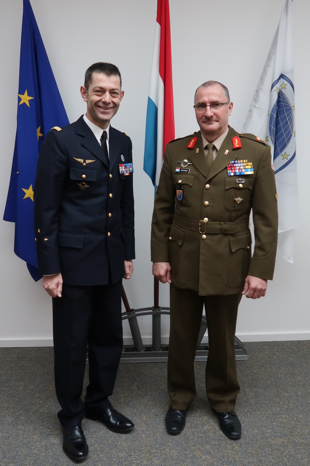 The Commander EATC visits the  Luxembourg  Chief of Defence.