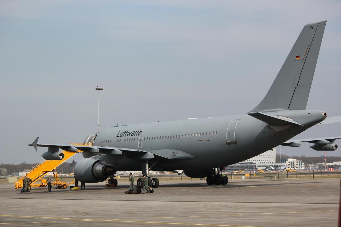 German Airbus A310 MRTT right after landing