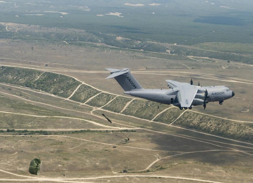 A400M paratrooping trial
