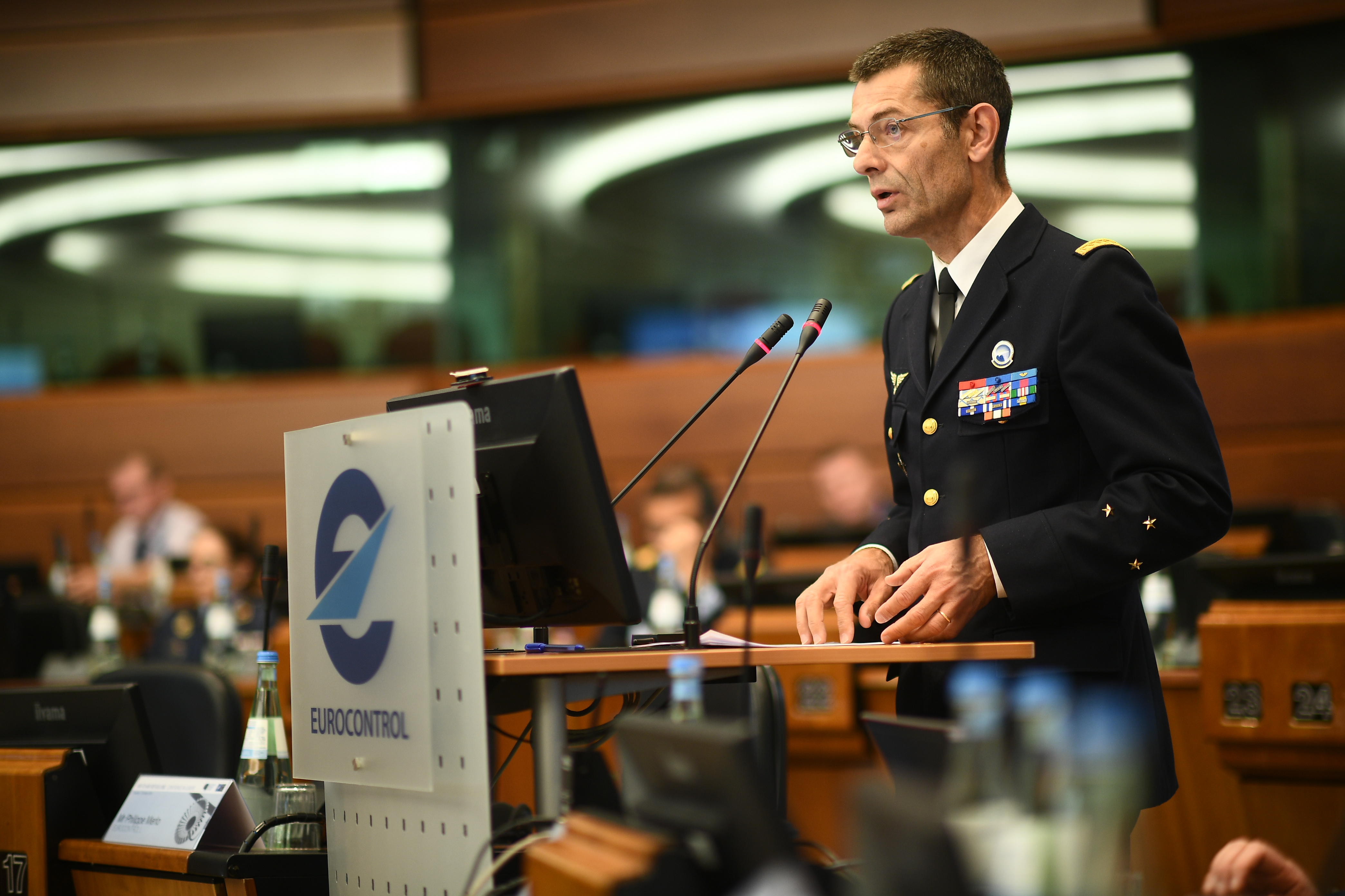 The  EATC commander addresses the air-to-air refuelling conference in Europe