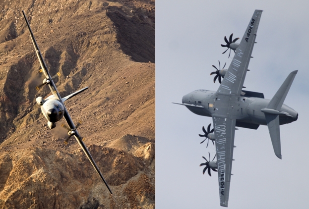 Comparison A400M and Transall