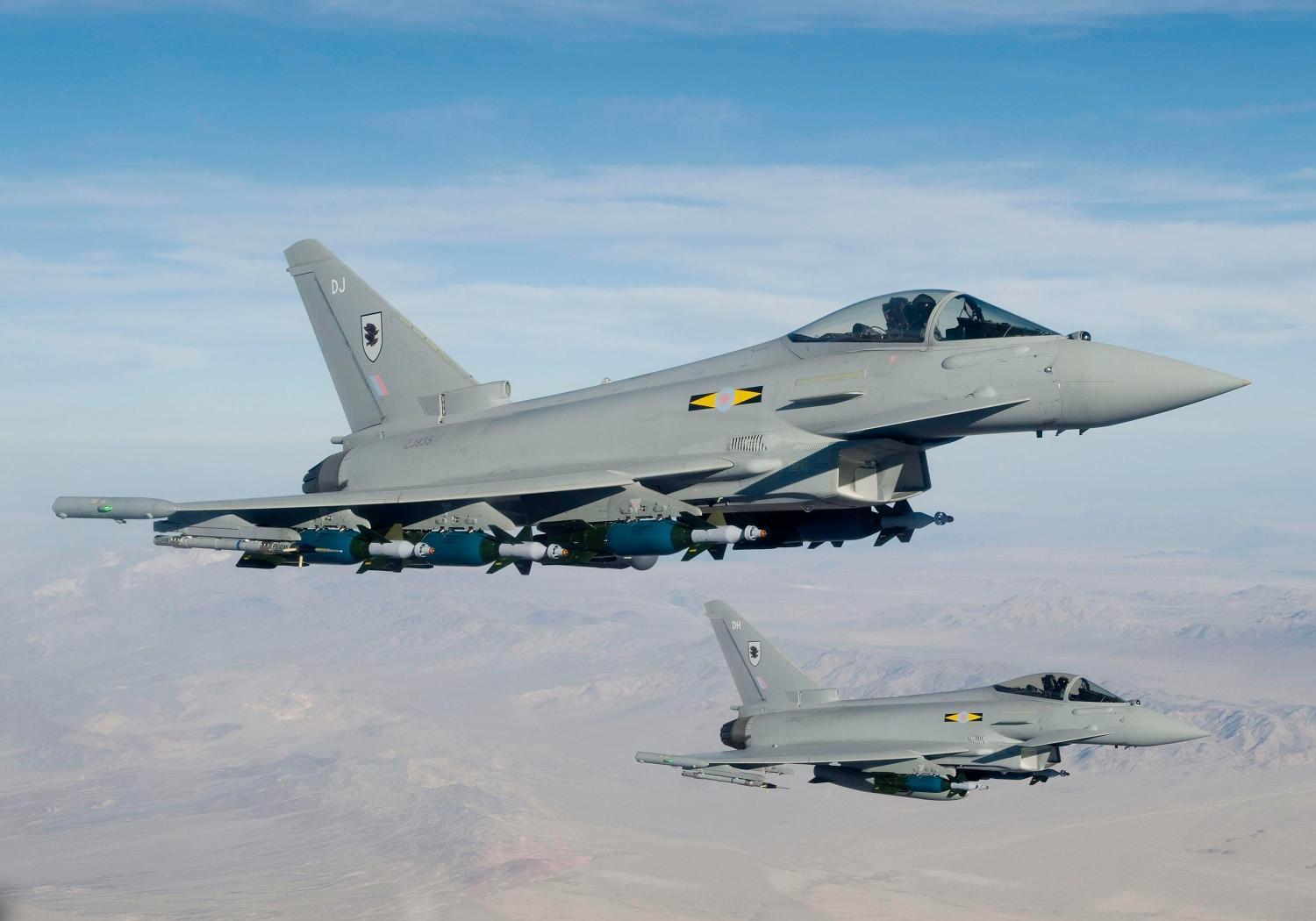 British Eurofighters with heavy payload