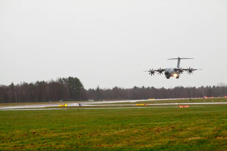 First German A400M landing at Air Transport Wing 62
