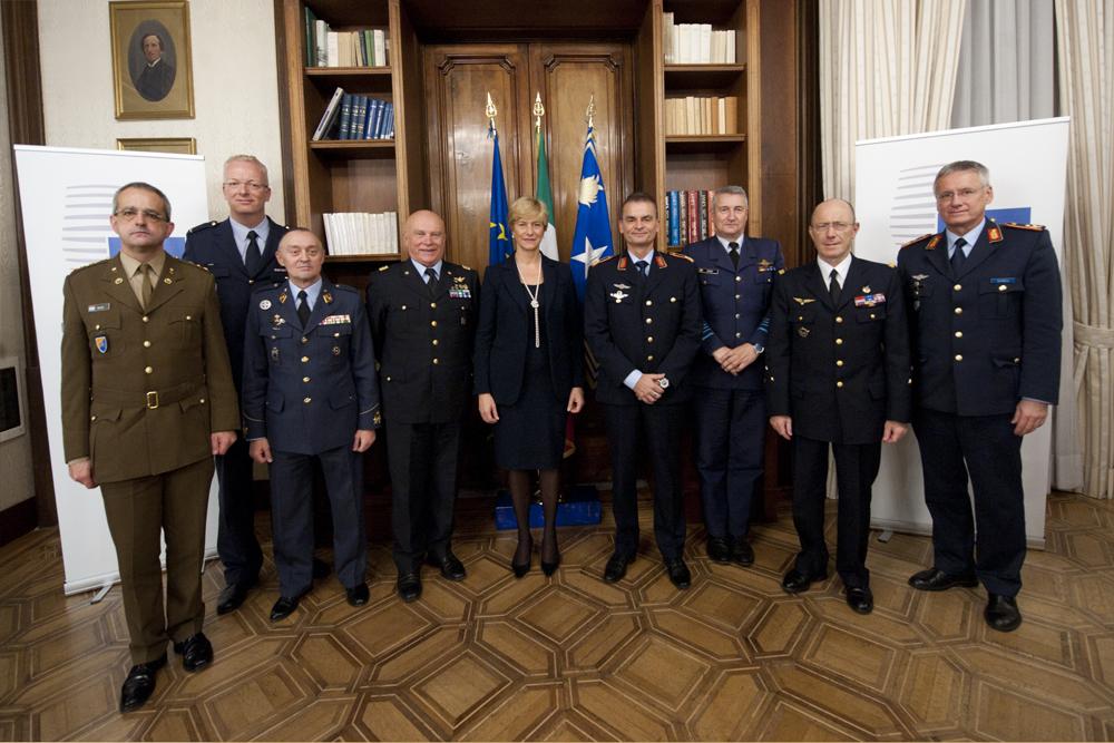 The Representatives of all seven EATC participating nations in Rome