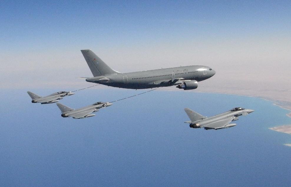 Airbus A310MRTT while refuelling