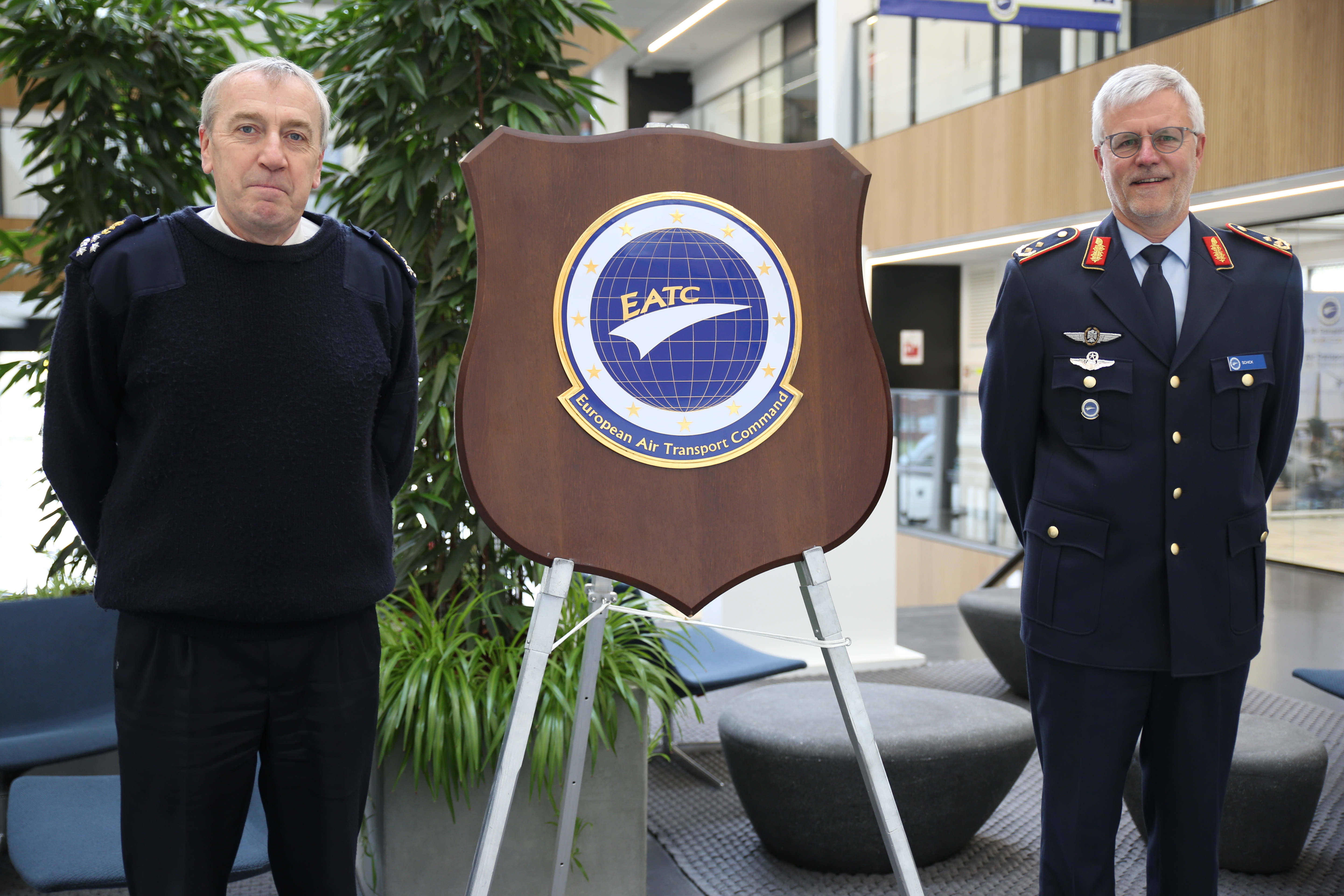 The Belgian Chief of Defense visits EATC