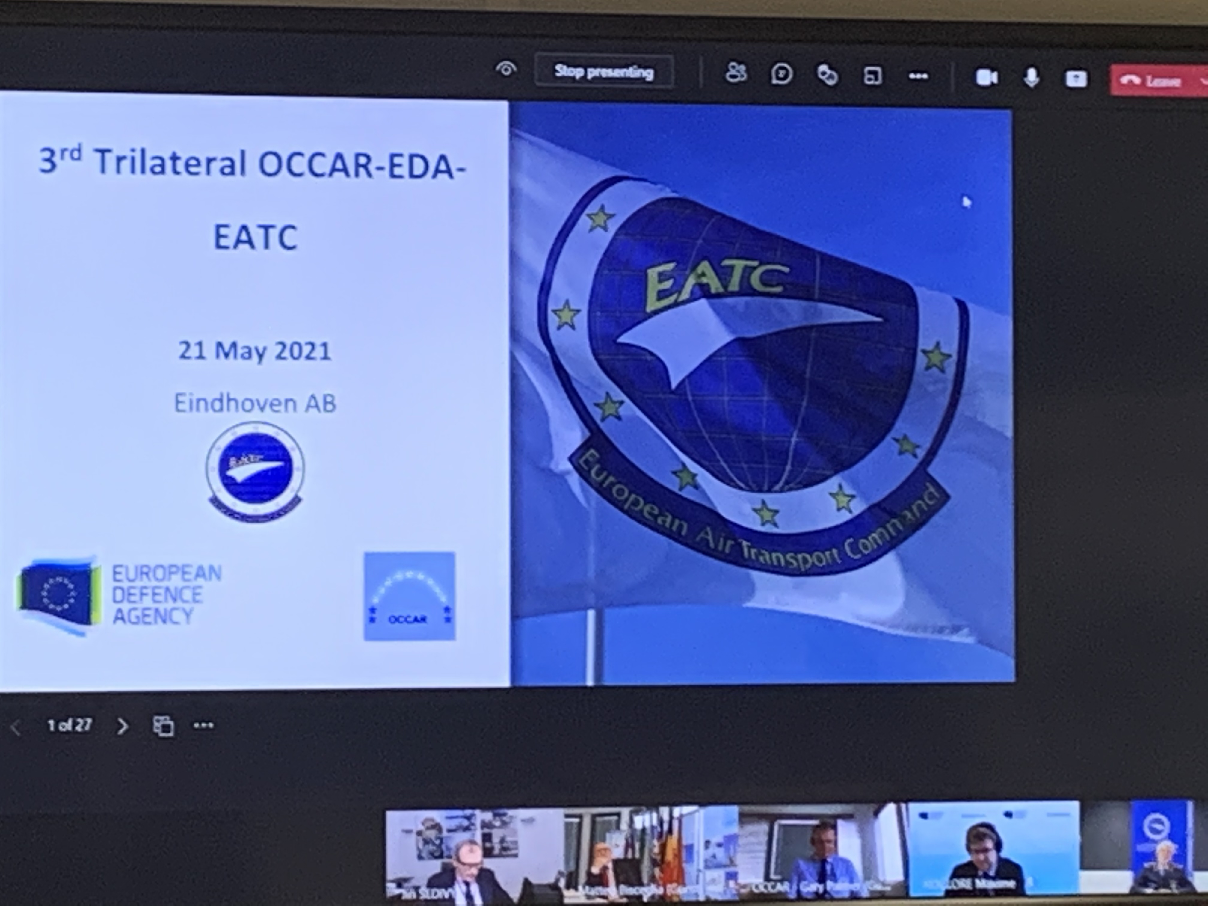 EATC, EDA and OCCAR-EA trilateral A400M cooperation