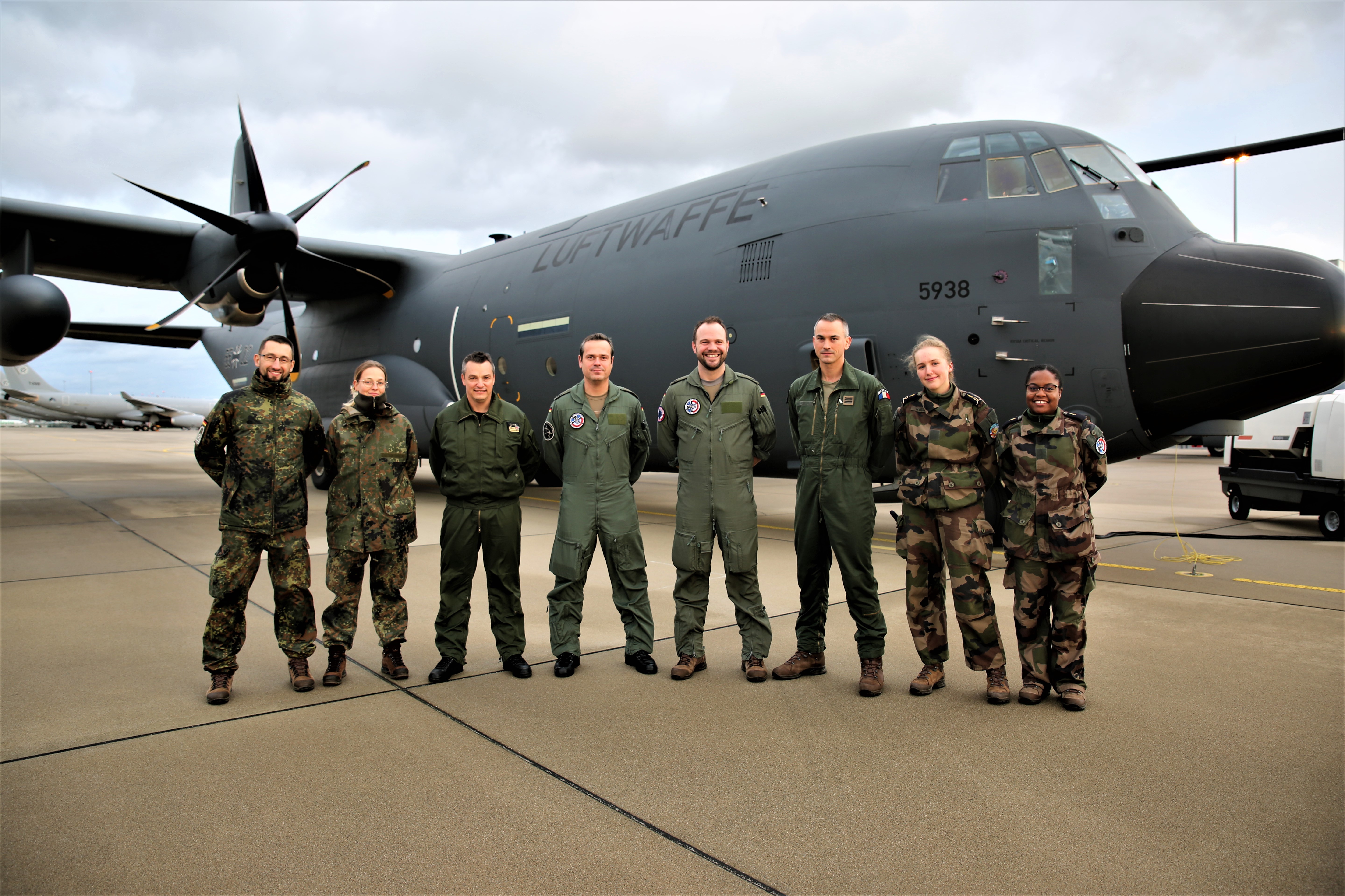 The German C130J visits EATC