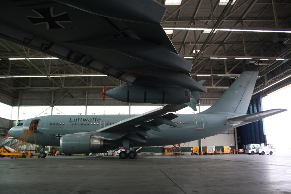 Airbus A310 MRTT inside the hangar